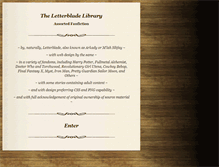 Tablet Screenshot of letterblade.net